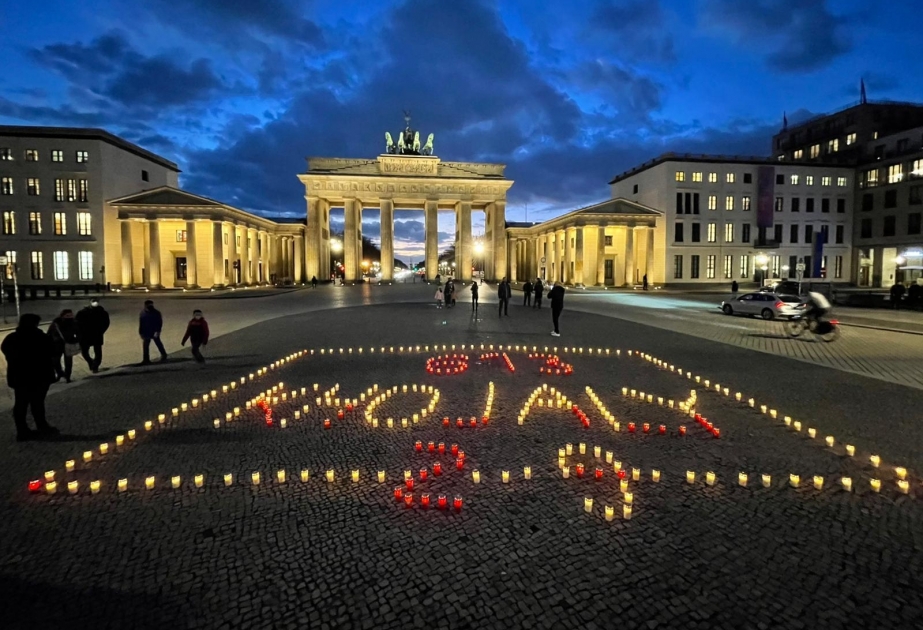 В Берлине прошел флешмоб, посвященный годовщине Ходжалинского геноцида