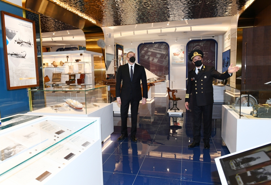 Le président Ilham Aliyev participe à l’inauguration d’un nouveau bâtiment administratif de la Compagnie de navigation maritime de la Caspienne VIDEO