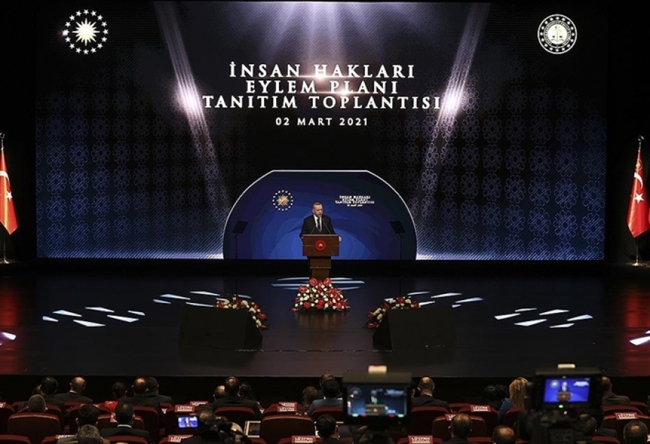 Prezident Rəcəb Tayyib Ərdoğan Türkiyənin İnsan Haqları Fəaliyyət Proqramını beynəlxalq ictimaiyyətə elan edib