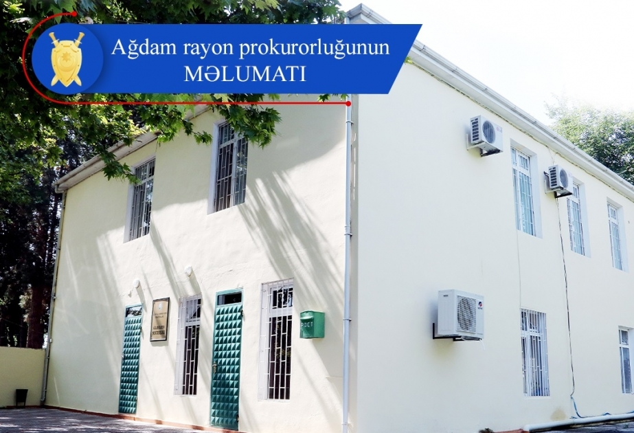 Prokurorluq: Ağdam rayonunun mexaniki suvarma idarəsinin rəisi minaya düşüb