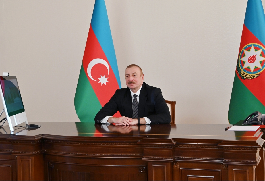 Prezident İlham Əliyev Pakistanın Birləşmiş Qərargah Rəisləri Komitəsi sədrinin başçılıq etdiyi nümayəndə heyətini videoformatda qəbul edib YENİLƏNİB VİDEO