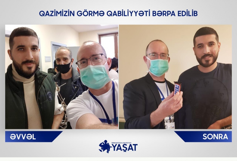 Qazimizin görmə qabiliyyəti bərpa edilib