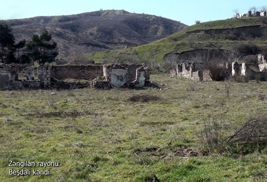 Le ministère de la Défense diffuse une vidéo du village de Bechdeli de la région de Zenguilan