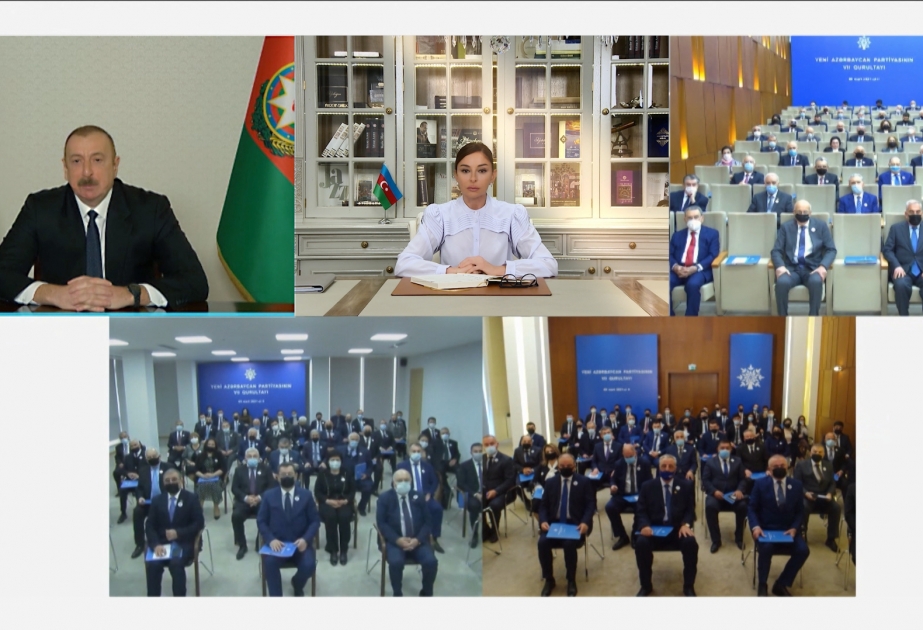 7th Congress of New Azerbaijan Party held VIDEO