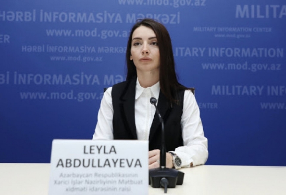 Leyla Abdullayeva: Ermənistan XİN nümayəndəsinin Azərbaycanı beynəlxalq hüququ pozmaqda ittiham etməsi rəsmi Yerevanın sağlam düşüncədən uzaq olduğunu növbəti dəfə göstərir