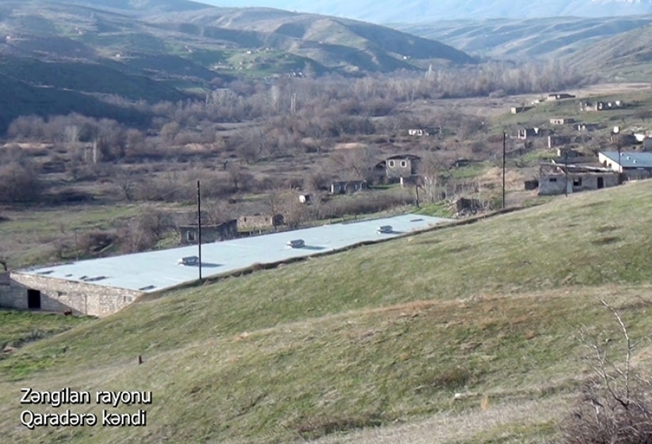 Министерство обороны распространило видеокадры из села Гарадере Зангиланского района ВИДЕО