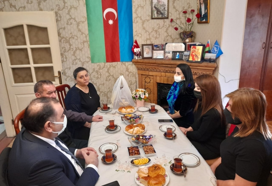 Nizami rayonunda şəhid anaları ilə görüşlər keçirilib