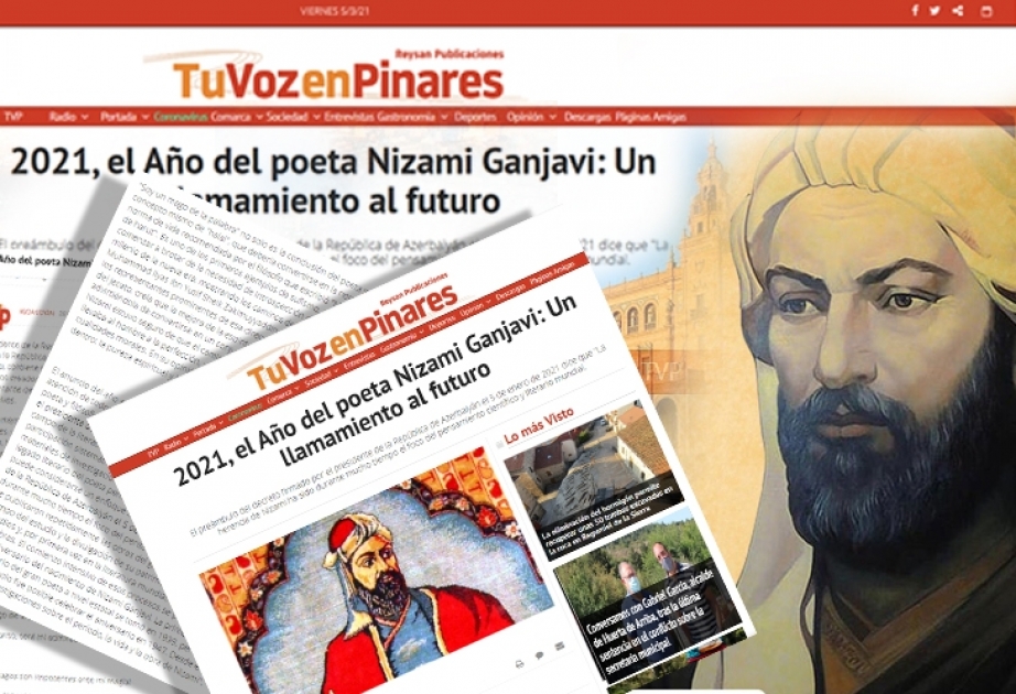 İspaniyanın ictimai-siyasi portalında Nizami Gəncəvi haqqında məqalə yerləşdirilib