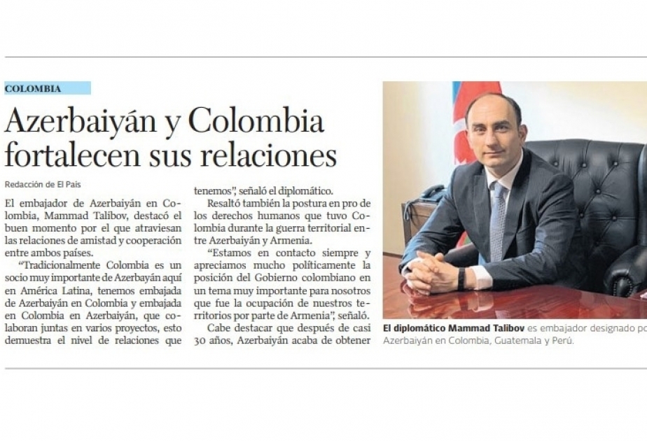 Diario colombiano "El País" destaca la Guerra Patria de Azerbaiyán y el genocidio de Joyalí