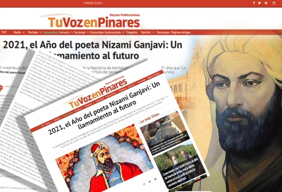 El prestigioso periódico digital de España ha publicado un artículo dedicado a Nizami Ganjavi