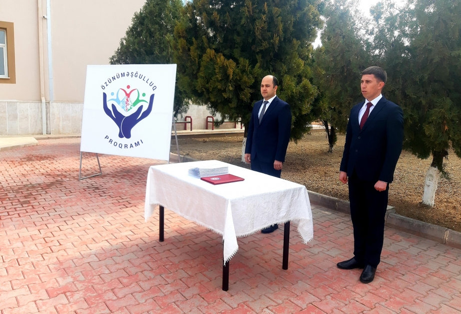 Özünüməşğulluq proqramı çərçivəsində növbəti aktivlər təqdim olunub