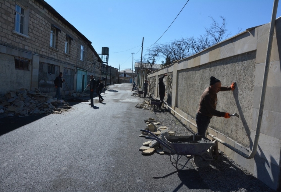 Des travaux de restauration et d'aménagement paysager se poursuit dans la région de Terter