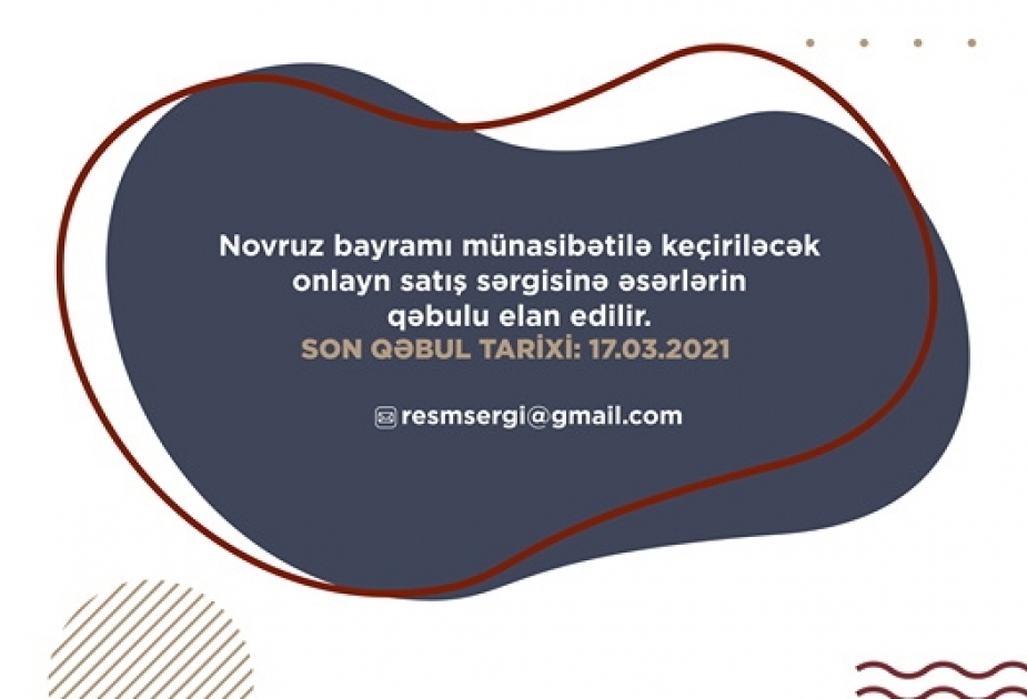 Novruz bayramı münasibətilə rəssamların onlayn satış-sərgisi təşkil olunacaq