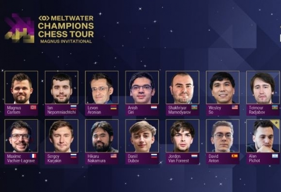 Two Azerbaijani grandmasters to compete in Meltwater Champions Chess Tour