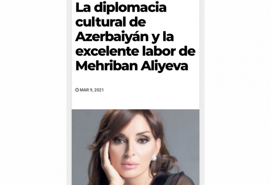 HorraPress: Культурная дипломатия Азербайджана и прекрасная работа Мехрибан Алиевой
