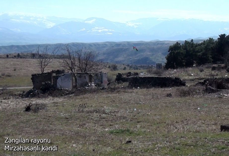 Ministerio de Defensa de Azerbaiyán publica imágenes de vídeo de la aldea de Mirzahasanli, en el distrito de Zangilan