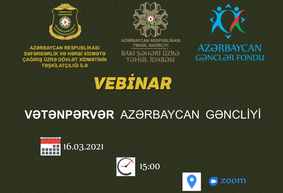 Gənclərin çağırışaqədərki hazırlığı rəhbərləri üçün vebinar keçiriləcək
