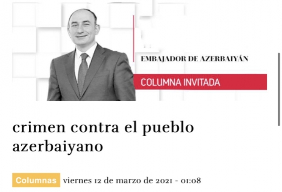 Meksika qəzeti Xocalı soyqırımı haqqında yazıb