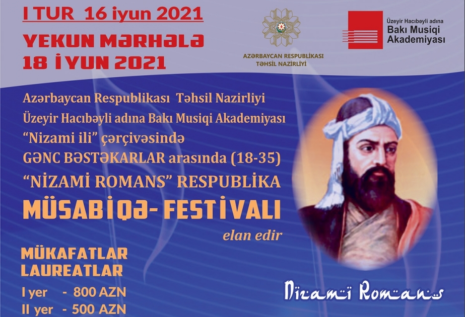 Bakı Musiqi Akademiyası “Nizami Romans” respublika müsabiqə-festivalı elan edib
