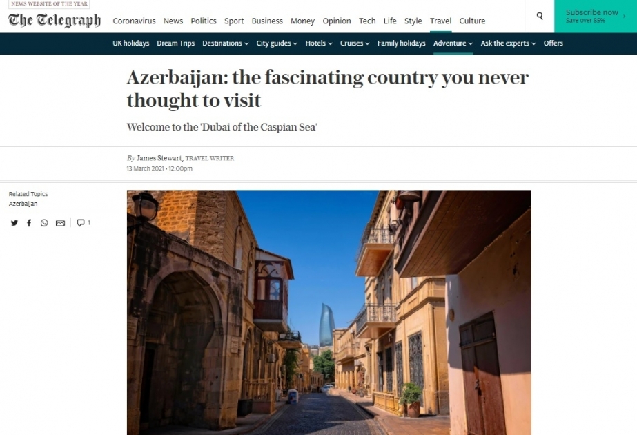 Un periodista británico comparte sus impresiones sobre Azerbaiyán en un artículo publicado en 