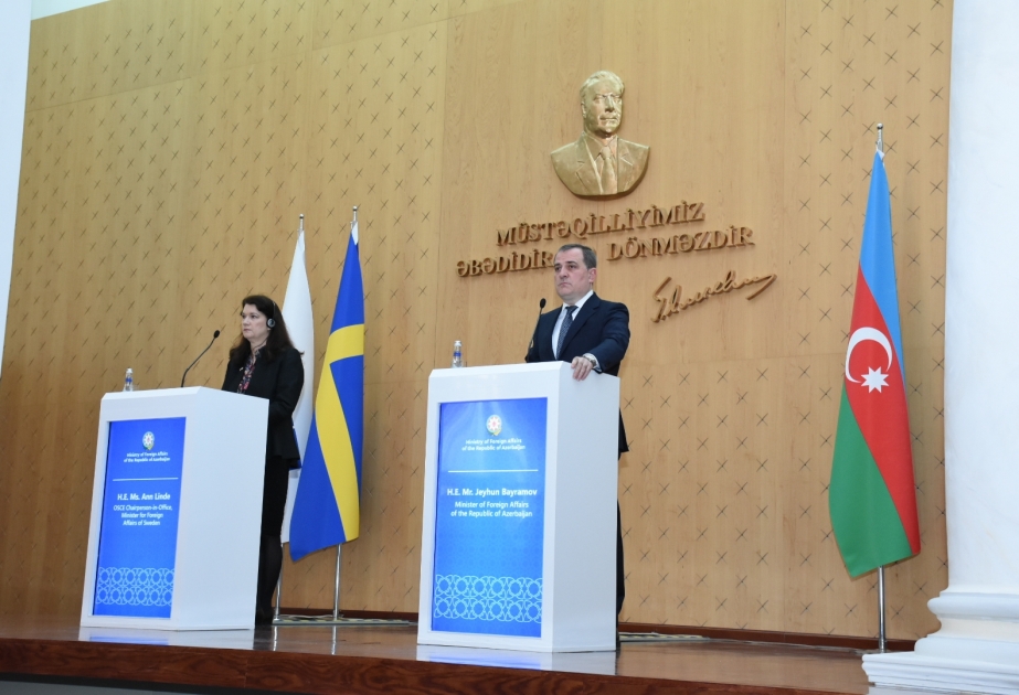 Canciller: " Las relaciones entre Azerbaiyán y Suecia se están desarrollando con éxito en varias áreas"