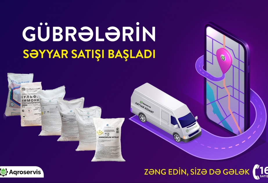 “Aqroservis” ASC tərəfindən mineral gübrələrin səyyar satışına başlanılıb