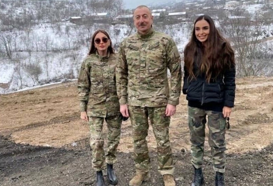 Первый вице-президент Мехрибан Алиева поделилась на своей официальной странице в Instagram фотоснимками из поездки на освобожденные территории