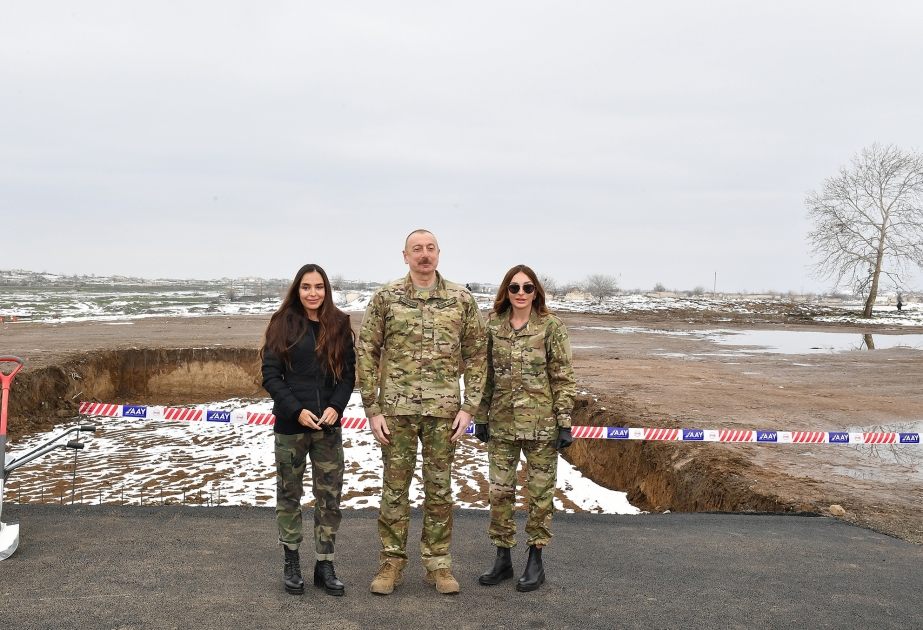President Ilham Aliyev and first lady Mehriban Aliyeva visited Fuzuli and Khojavand districts VIDEO