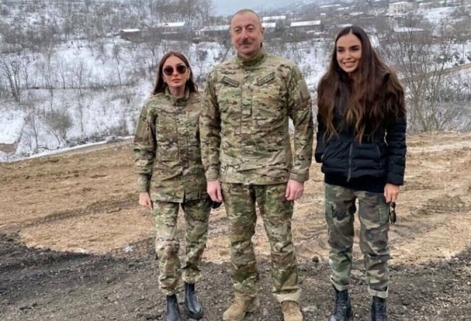La première vice-présidente Mehriban Aliyeva a partagé sur Instagram une publication relative au voyage dans les terres libérées