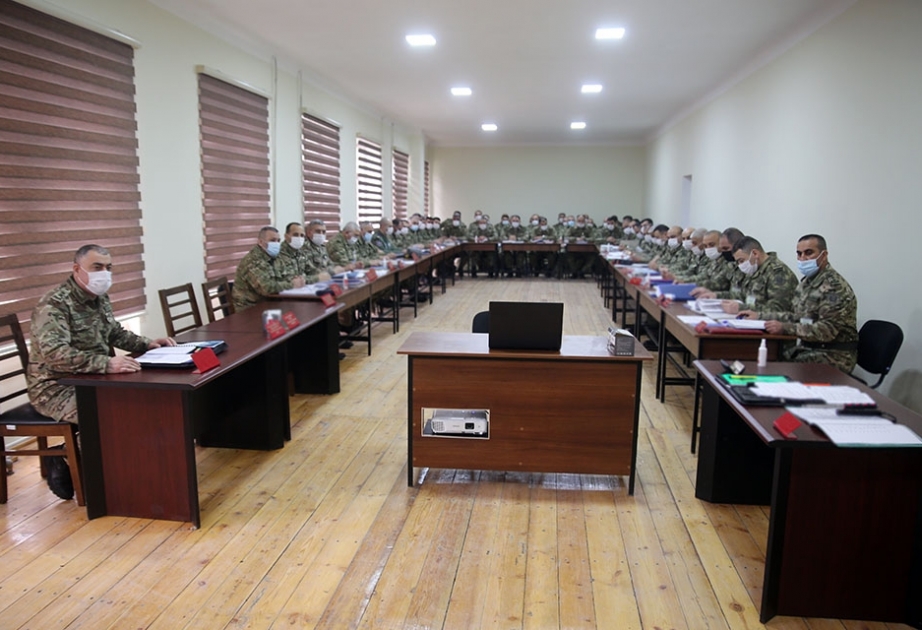 Təlimlərin gedişi barədə məruzələr dinlənilib VİDEO