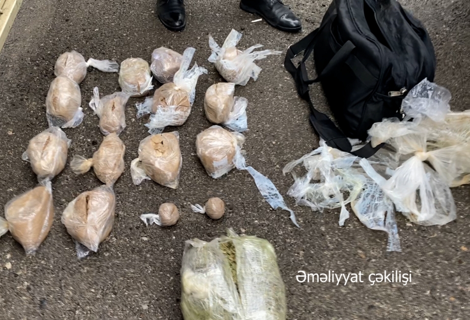 Polis əməkdaşlarının keçirdikləri əməliyyat zamanı 16 kiloqramdan çox narkotik vasitə qanunsuz dövriyyədən çıxarılıb VİDEO