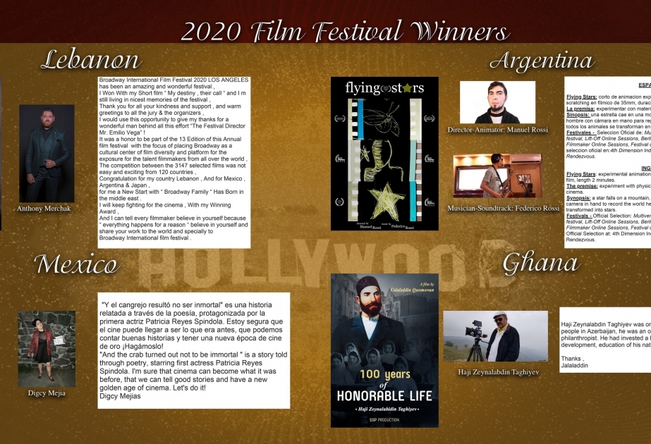 إدراج فيلم عن الحاج زين العابدين تقييف بين الافلام الفائزة في مجلة هوليوود