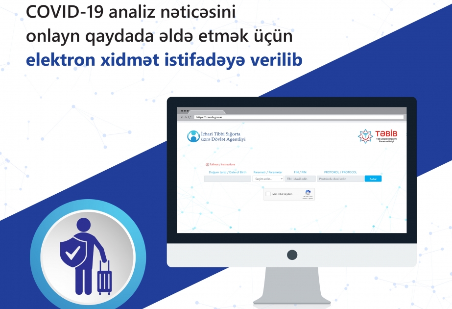 COVID-19 analiz nəticəsini onlayn qaydada əldə etmək üçün elektron xidmət istifadəyə verilib