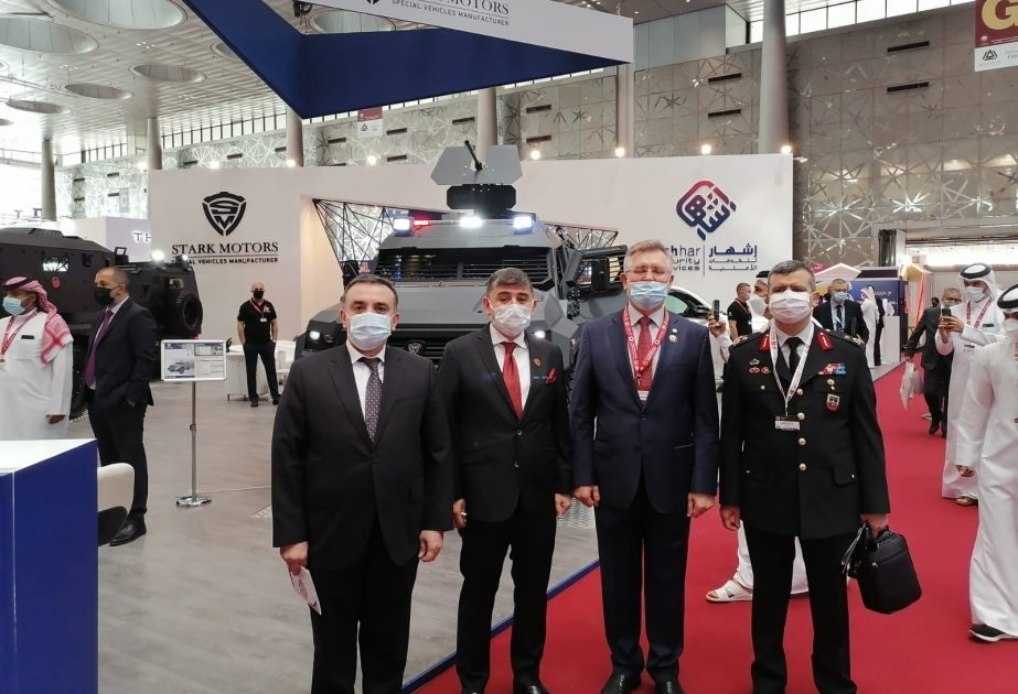 La delegación azerbaiyana participó en el evento Milipol Qatar 2021 en Doha