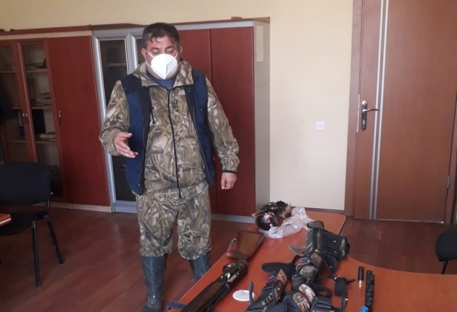 Samuxda qanunsuz ov edən şəxs saxlanılıb