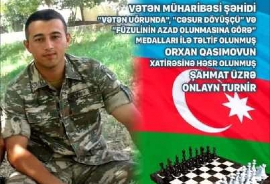 Şəhid Orxan Qasımovun xatirəsinə həsr olunmuş onlayn şahmat turnirinin qalibləri müəyyənləşib