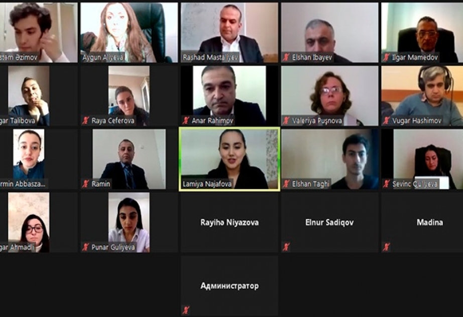 İdarəetmə Sistemləri İnstitutunda Elm Gününə həsr edilmiş onlayn iclas