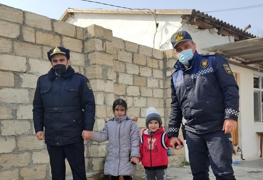 Xızı rayonunda polis əməkdaşları şəhidlərin ailələrini ziyarət ediblər