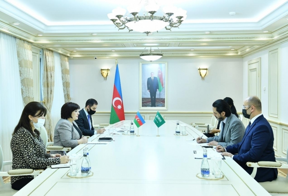 阿塞拜疆国民议会议长萨黑巴·加法罗娃会见沙特阿拉伯王国驻我国大使