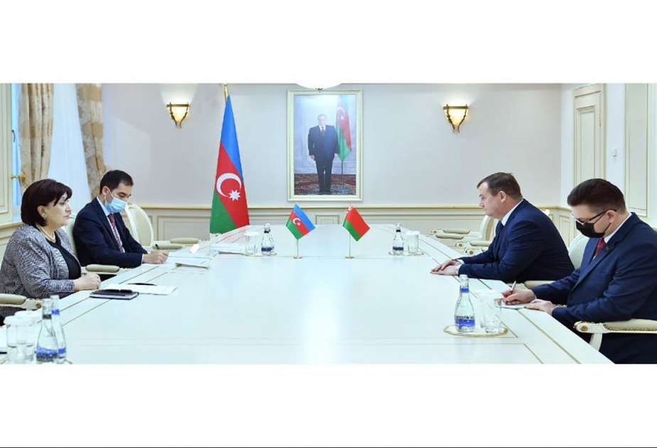 Председатель Милли Меджлиса Сахиба Гафарова встретилась с послом Республики Беларусь в Азербайджане
