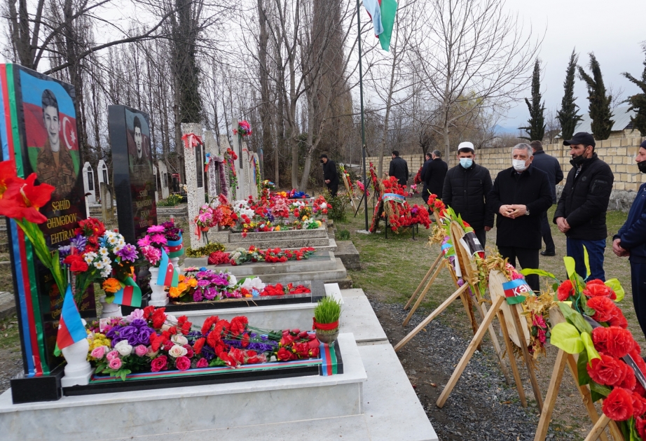 Zaqatalada şəhid ailələrinə bayram sovqatı çatdırılıb