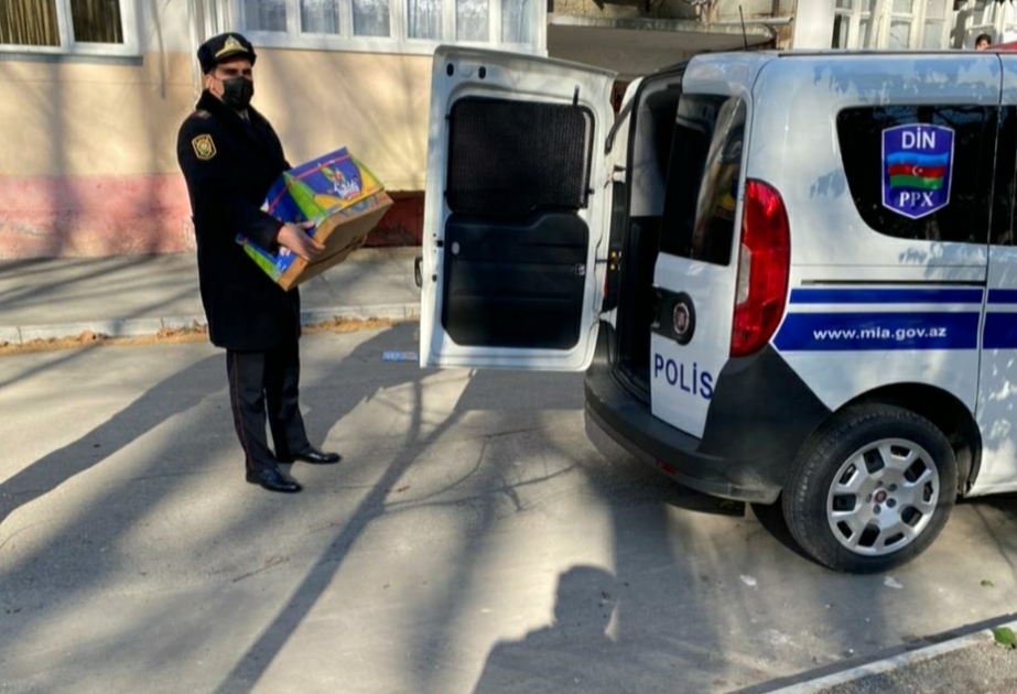 Polis əməkdaşları Mingəçevirdə Vətən müharibəsi qazilərini ziyarət ediblər