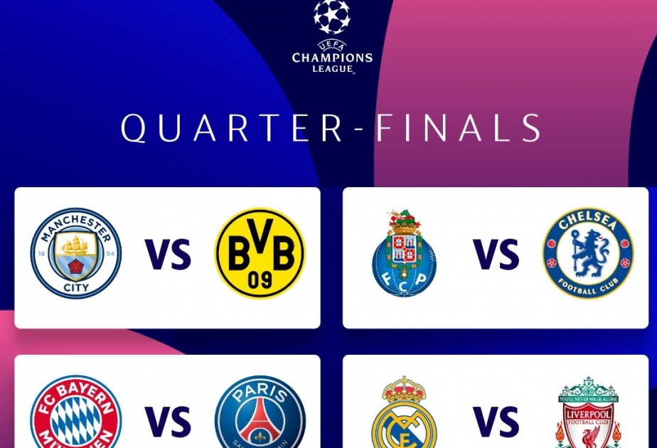 UEFA Çempionlar Liqasının 2020-2021-ci il mövsümünün dörddəbir final mərhələsinin püşkü atılıb