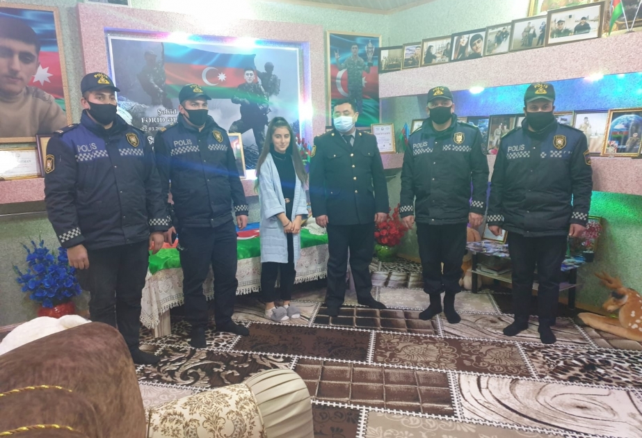 İsmayıllıda polislər şəhid ailələrini ziyarət edib