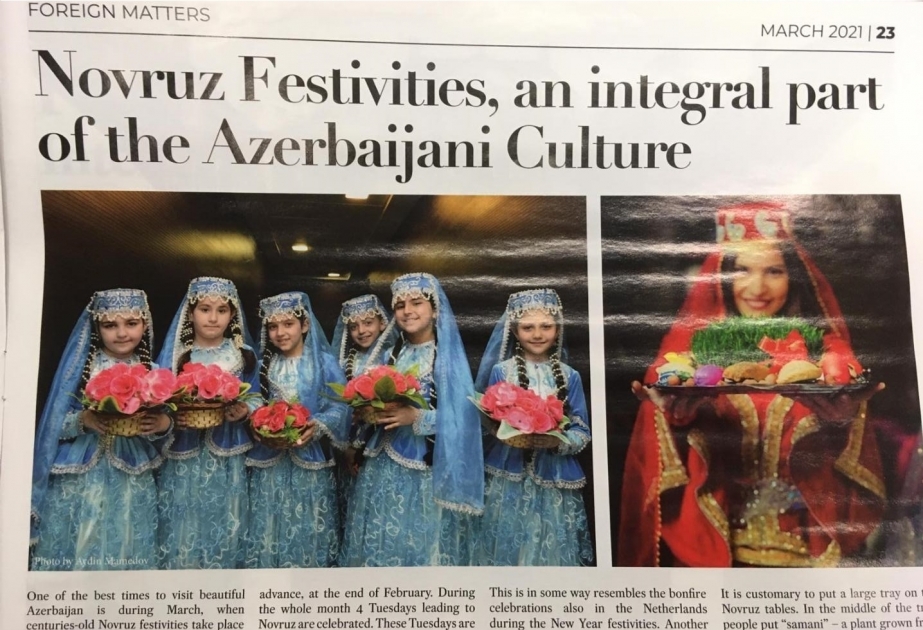 The Holland Times: "Las fiestas de Novruz, parte integrante de la cultura azerbaiyana"