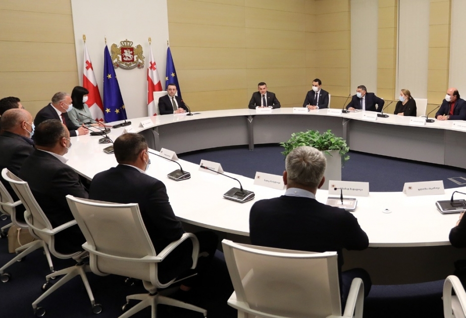 Gürcüstanın Baş naziri Novruz bayramı ilə əlaqədar ölkənin bir qrup azərbaycanlı vətəndaşını qəbul edib