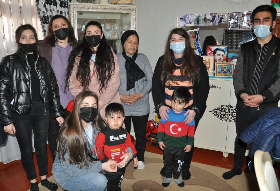 MDU-nun gənc əməkdaşları və tələbələri Novruz bayramı münasibətilə şəhid ailələrini ziyarət ediblər