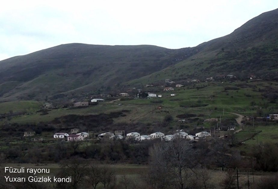 Le ministère de la Défense diffuse une vidéo du village de Youkhary Guzlek de la région de Fuzouli