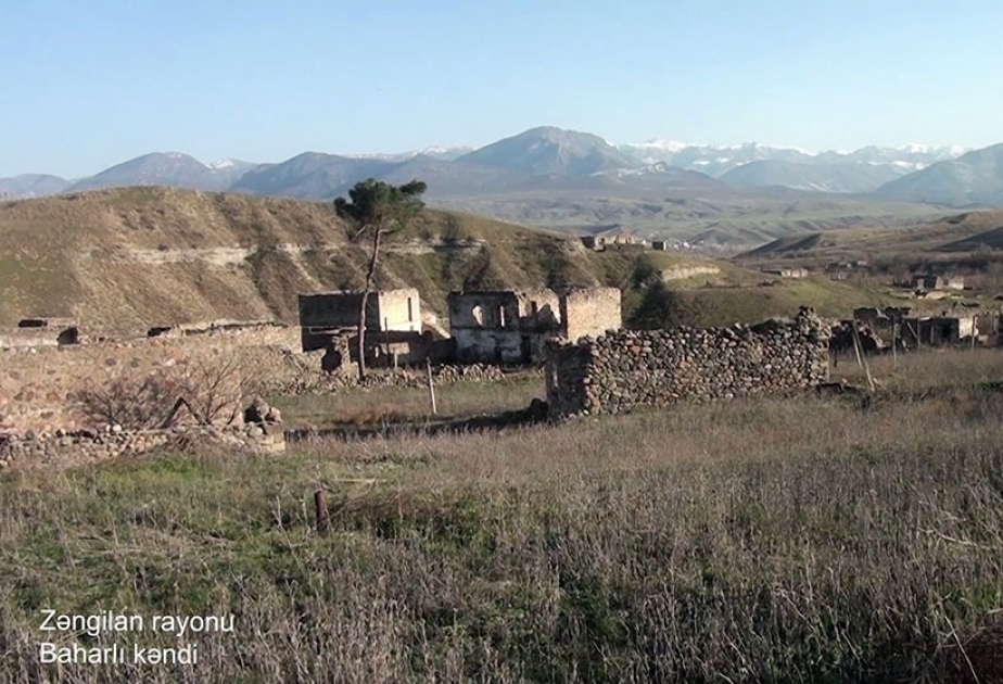 Azerbaijan's Defense Ministry releases video footages from Baharli village, Zangilan district VIDEO