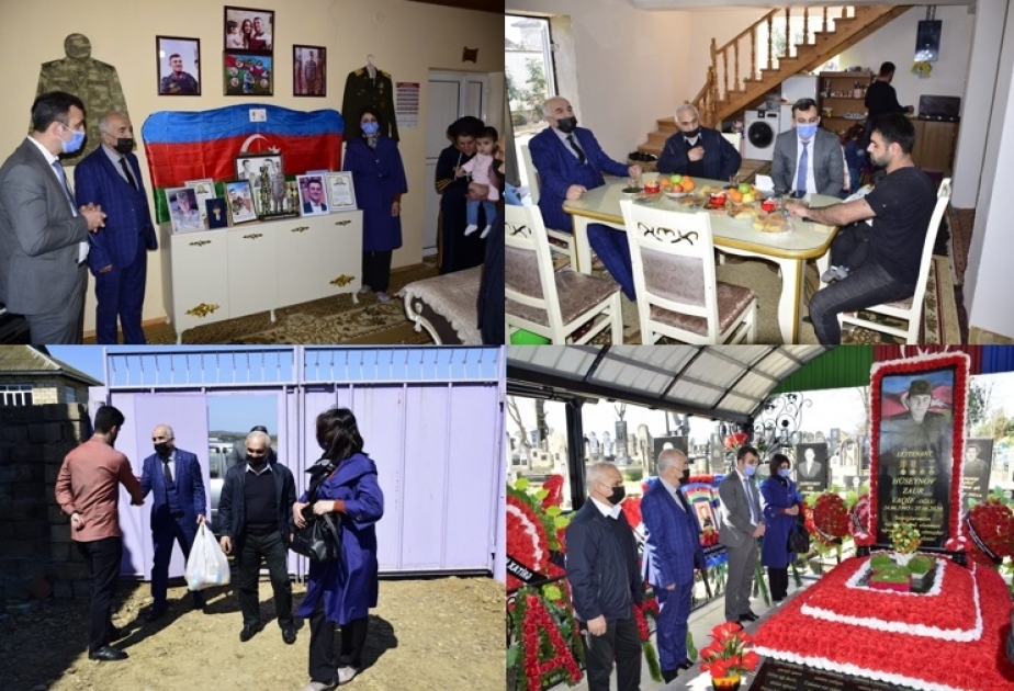 Masallının mədəniyyət işçiləri şəhid ailələrinə və qazilərə baş çəkiblər